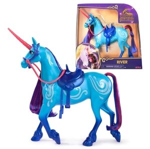 Unicorn Academy, River 11" Horse with 2 Riding Accessories NEW